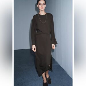 Zara ZW COLLECTION PLEATED DRESS